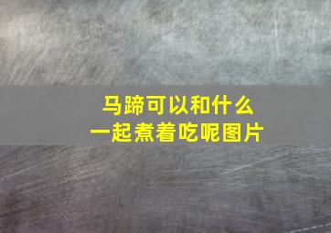 马蹄可以和什么一起煮着吃呢图片