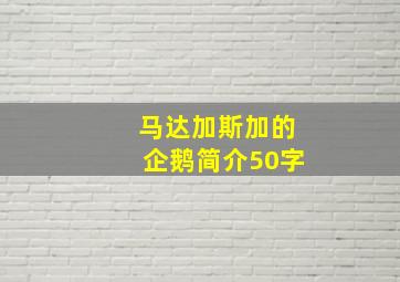 马达加斯加的企鹅简介50字