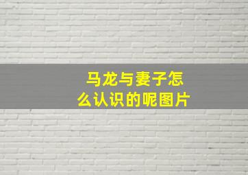 马龙与妻子怎么认识的呢图片