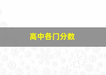 高中各门分数