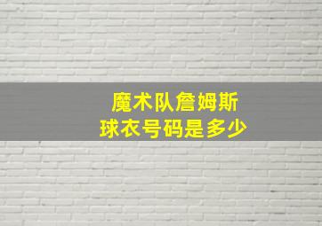 魔术队詹姆斯球衣号码是多少