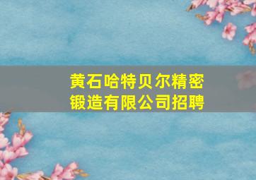 黄石哈特贝尔精密锻造有限公司招聘