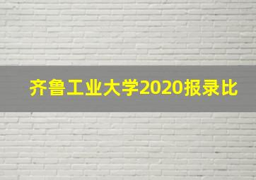 齐鲁工业大学2020报录比