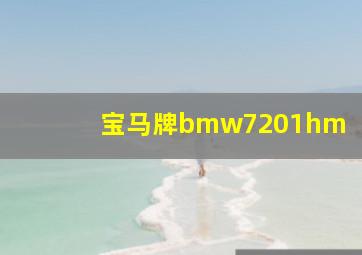 宝马牌bmw7201hm