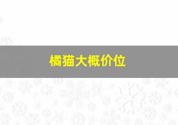 橘猫大概价位