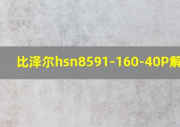 比泽尔hsn8591-160-40P解析图